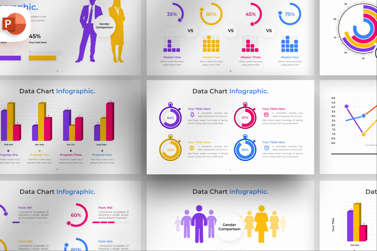 Data Chart PowerPoint Infographic Template | Nulivo Market